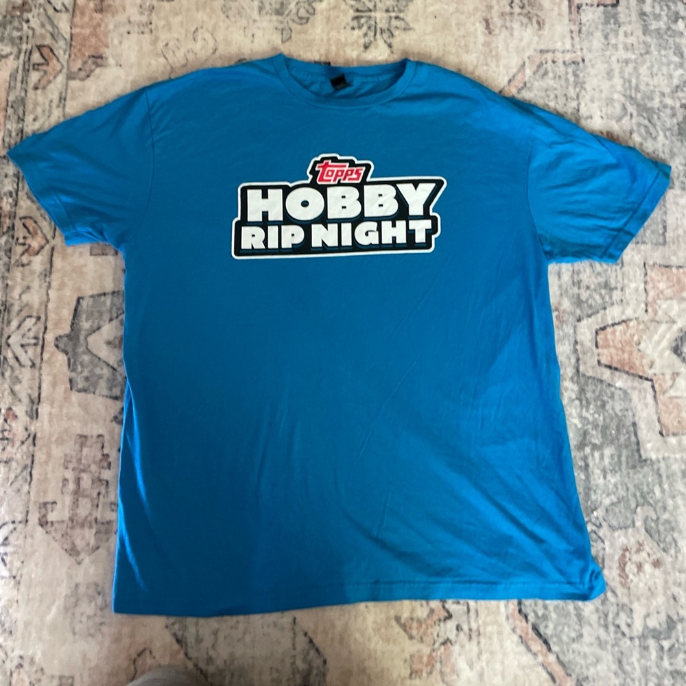 Topps Teal Hobby Rip Night Tee Large sports cards